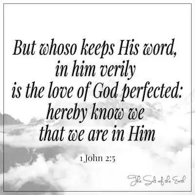 горы изображения в облаках и библейском стихе 1 Иоанн 2-5, чему сохраняет свое слово в Нем,-это любовь Бога, совершенную