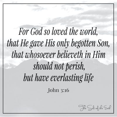 Јохн 3:16 Бог је толико заволео свет да је дао свог јединородног Сина
