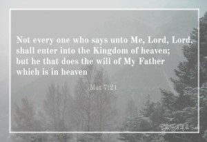 enter the Kingdom of Heaven