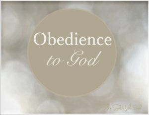L'obéissance à Dieu