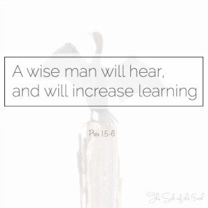 A wise man will hear