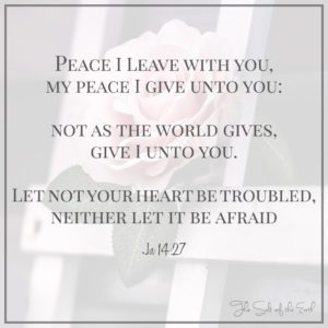 Jesus will give you peace of mind