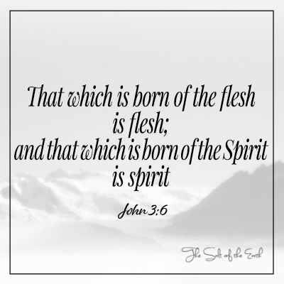 约翰 3-6 born of the spirit is spirit