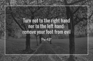 remove your foot from evil