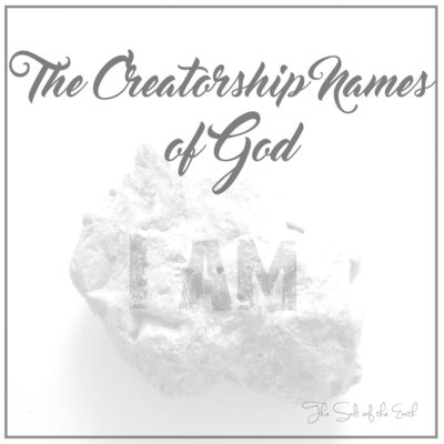 Creatorship Names of God
