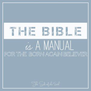 The Bible is a manual for the born again believer