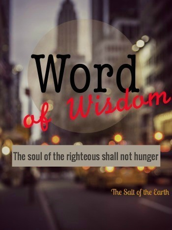 the soul of the righteous shall not hunger