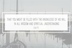 knowledge of His will