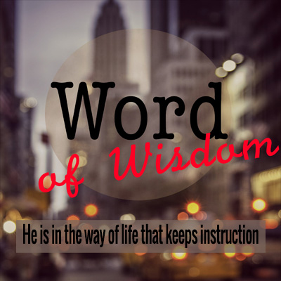 ことわざ 10:17 He is in the way of life that keeps instruction