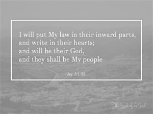 Metterò la Mia legge nelle loro parti interiori