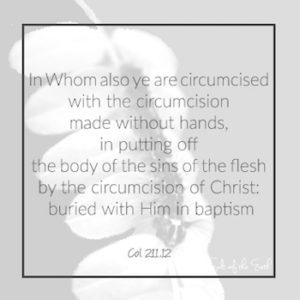 обрезание в Иисусе Христе