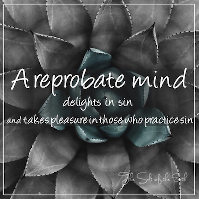 Roma 1:32 A reprobate mind delights in sin and takes pleasure in those who practice sin
