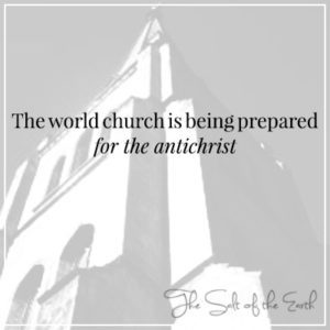 The world church is being prepared for the antichrist