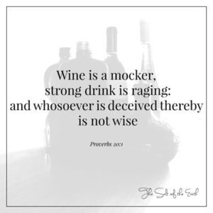 wine is a mocker