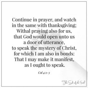 continue in prayer and watch