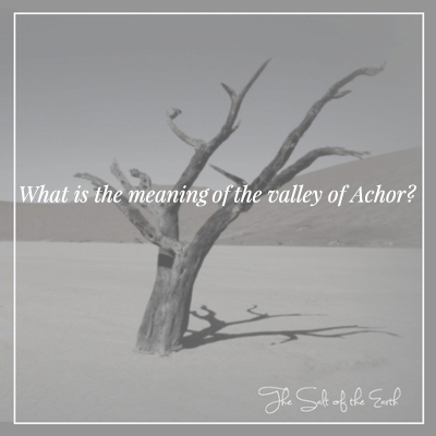 ¿Cuál es el significado de valle de Acor que significa puerta de esperanza?