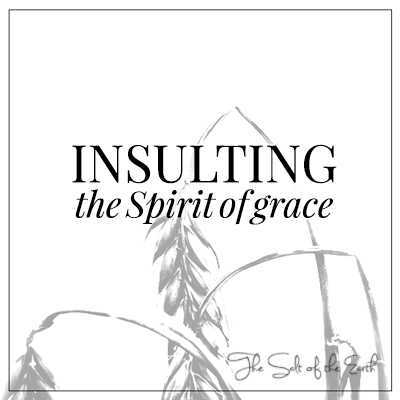 insultando o Espírito da graça