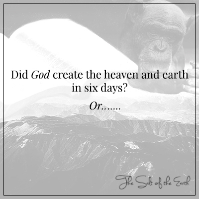 Dieu a-t-il créé le ciel et la terre en six jours