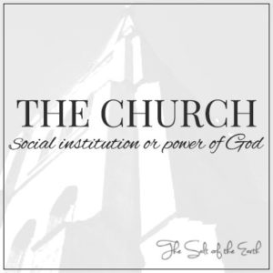 The church a social institution or a power of God