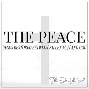 Jesus restored the peace between fallen man and God