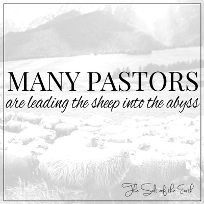 Пастори водят овцете в бездната