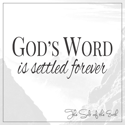 A Palavra de Deus está estabelecida para sempre