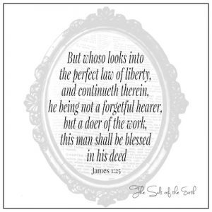 look into the perfect law of liberty