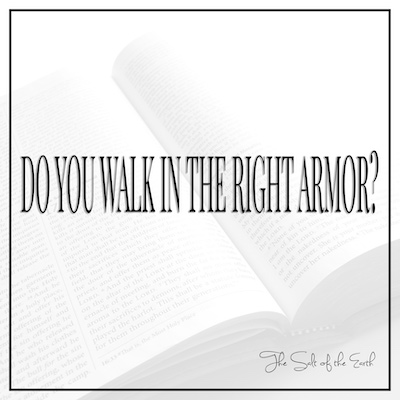 Do you walk in the right armor