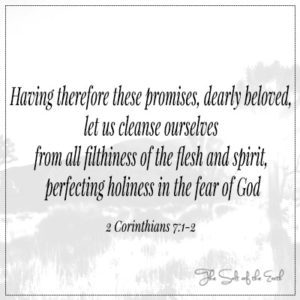 zdokonaľovanie svätosti v bázni Božej 2 Korinťanom 7:1-2