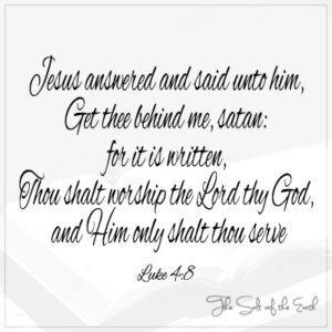 Люк 4:8 Отойди от меня, сатана