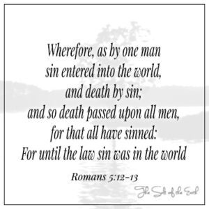 Как одним человеком грех вошел в мир и смерть грехом Римлянам 5:12-13