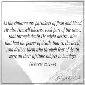 children are partakers of flesh and blood Hebrew 2:14-15