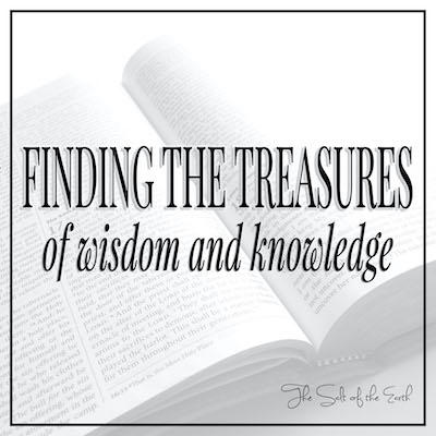 Find the treasures of wisdom and knowledge Colossians 2:3