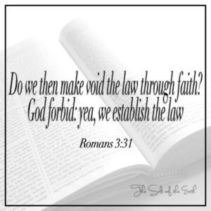 Библия, Священное Писание, Римляне 3-31 аннулировать закон, мы устанавливаем закон