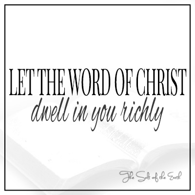 Nech vo vás bohato prebýva Kristovo slovo