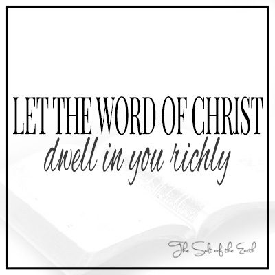 Пусть слово Христово вселяется в вас обильно