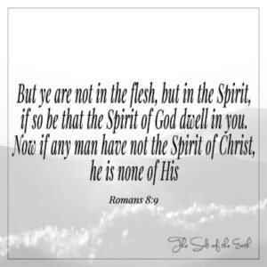 रोमनों 8-9 You are not in the flesh but in the Spirit, Spirit of God Spirit of Christ