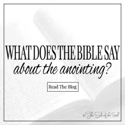 article title text what does the bible say about the anointing
