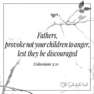 Изображение ветвь Торн Буш и библейские стихи Колоссианцы 3-21 отцы, не провоцируй своих детей, чтобы гнев, чтобы их не разочаровались