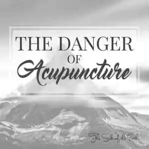 mountain and article title text the danger of acupuncture