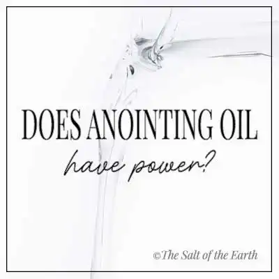 Blog title text does anointing oil have power