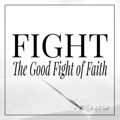 Изображение Библия и название статьи борьба с хорошей борьбой с веры