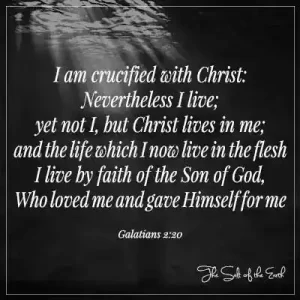 bible verse galatians 2-20 Я распят со Христом, но я живу, но не я, а Христос живет во мне
