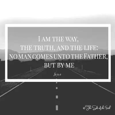 Библијски стих Јохн 14-6 ја сам пут истина и живот који нико не долази оцу осим по мени