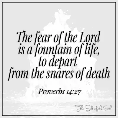 bible verse proverbs 14-27 fear of the lord is a fountain of life to depart from the snares of death