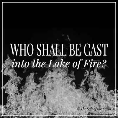 Article title text who shall be cast into the lake of fire