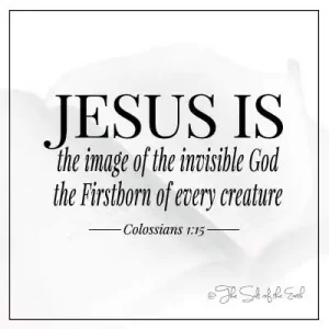 títol de l'article Jesús és la imatge del Déu invisible, el primogènit de tota criatura