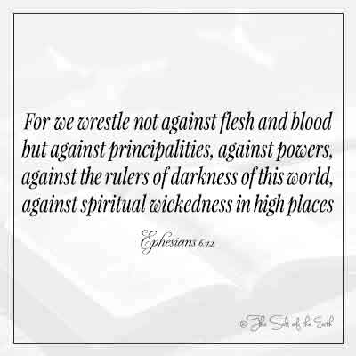 Библейские стихи Ефесянам 6-12 Ибо мы боремся не против плоти и крови, а против княжества против сил против правителей тьмы этого мира против духовного зла на высоких местах