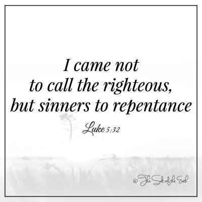 Поле изображения с одним цветом в солнечном свете и библейском стихе Люк 5-32 Я пришел не называть праведника, но грешники покаяния
