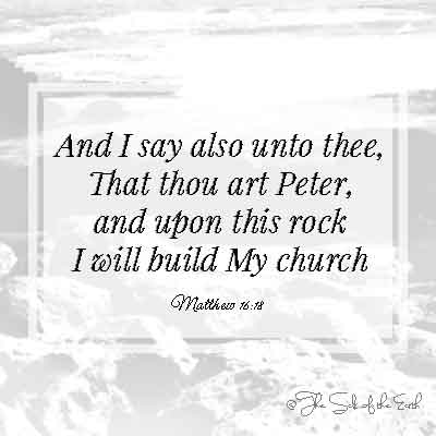 pildikivid ja piiblisalm Matteuse 16-18 sina oled Peetrus ja sellele kaljule ma ehitan oma kiriku